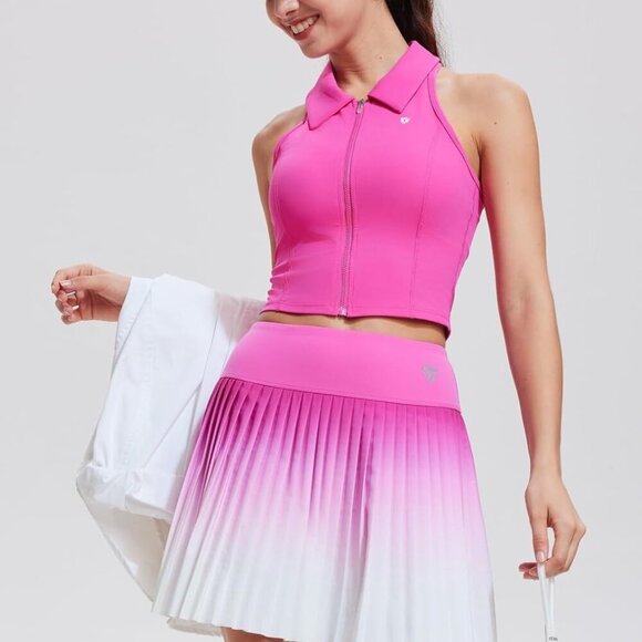 Women Pleated Tennis Skirt Shorts High Waisted Athletic Skorts for Golf - Picture 6 of 6